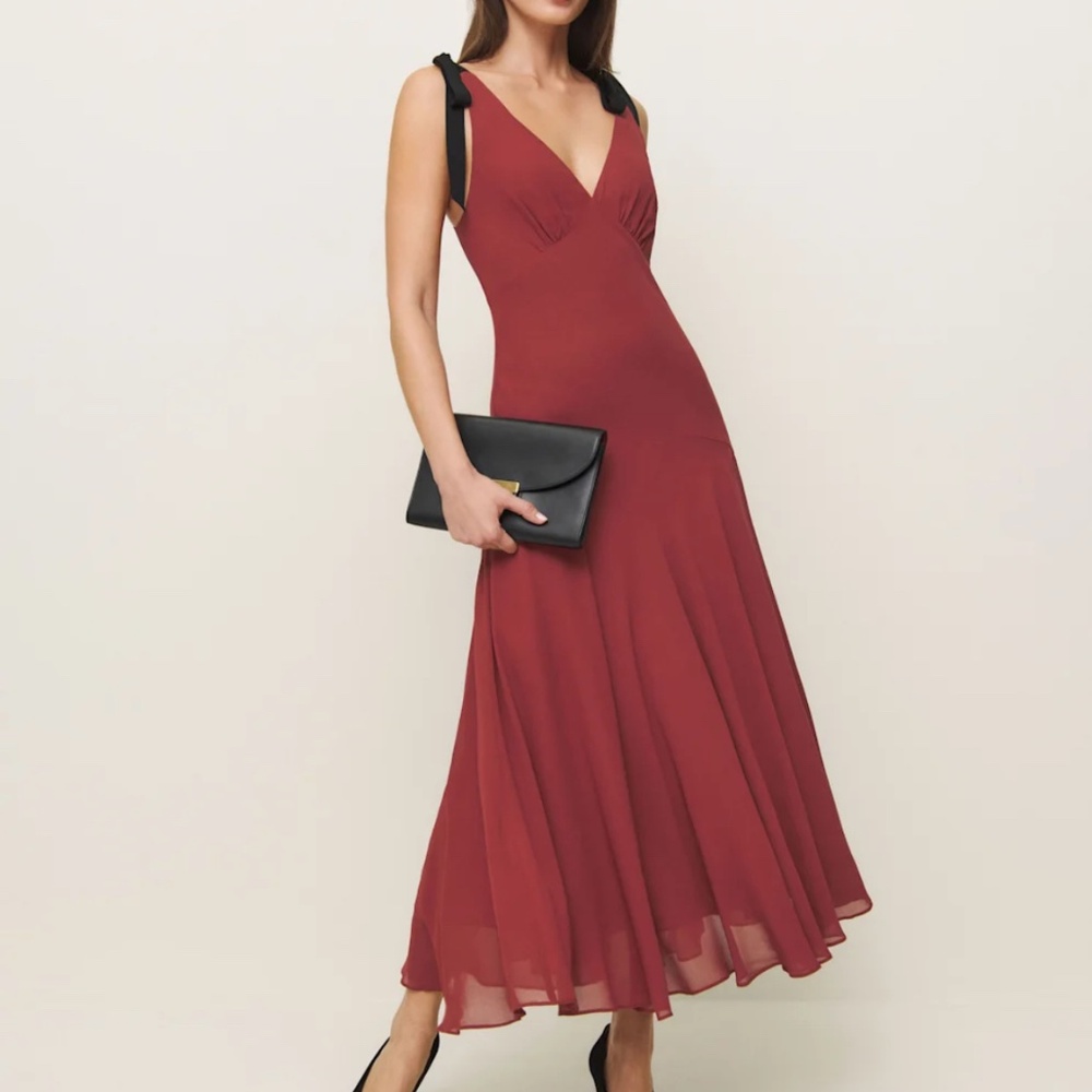 NWT Reformation Anika Dress Red - Size 10
